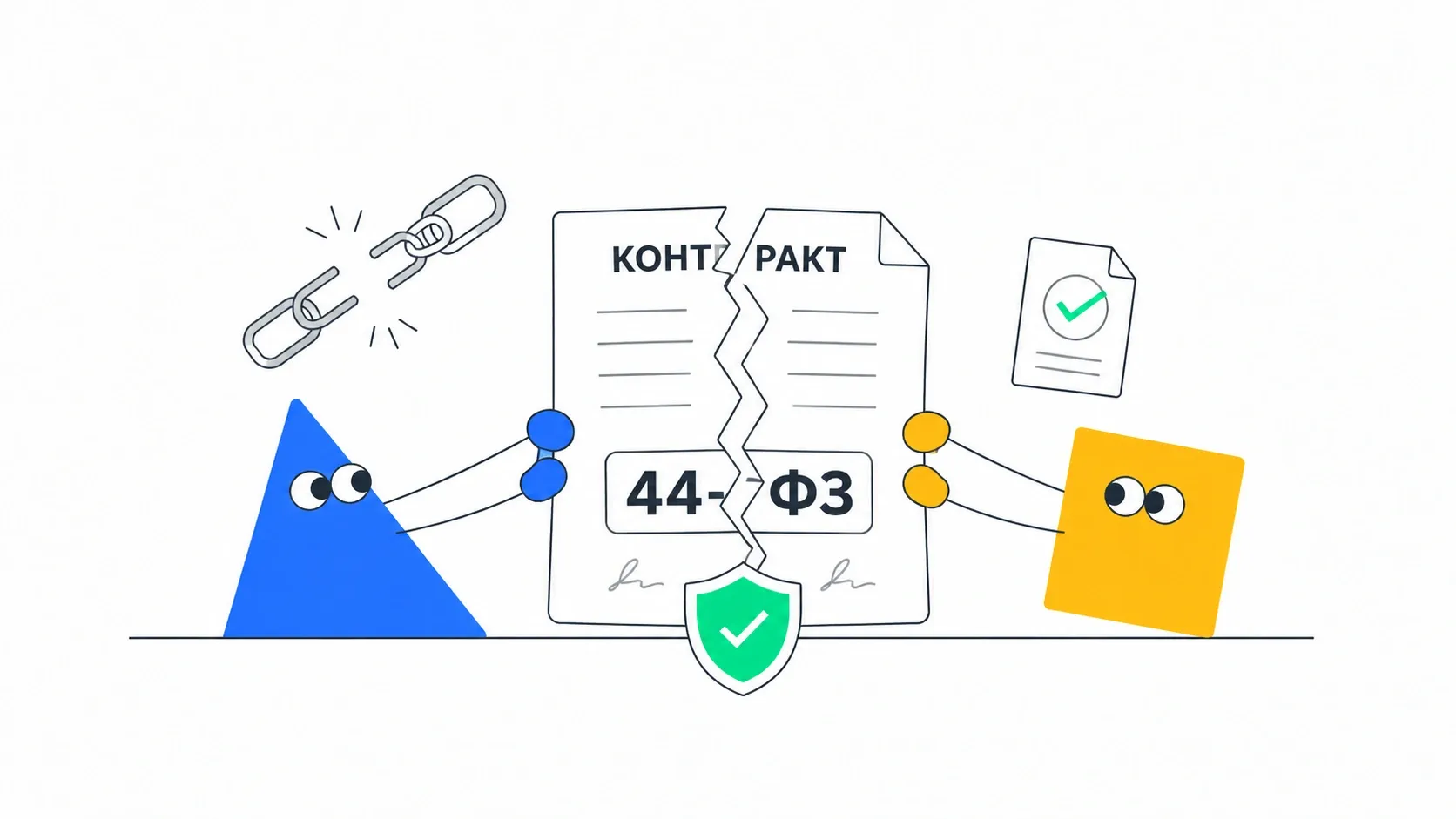 расторгнуть контракт 44 и 223 ФЗ поставщику